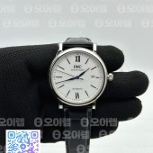 V7공장 포르토피노 화이트다이얼 악어스트랩 V7공장 Portofino '150 Years' IW356519 White Dial on Black Croco Strap ETA2892