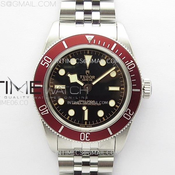 ZF공장 튜더 헤리티지 블랙베이 41 레드베젤 블랙다이얼 브레이슬릿 Heritage Black Bay M7941A1A0RU-0003 41mm SS ZF 1:1 Best Edition Black Dial Red Bezel on SS Bracelet A2824