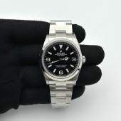 VS공장 롤렉스 익스플로러 36 신형 124270 스틸 브레이슬릿 Explorer 1 124270 36mm 904L SS/SS Blk VSF VS3230