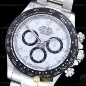 QF공장 롤렉스 세라믹 데이토나 화이트다이얼 브레이슬릿 Daytona 116500 CER SS/SS White 904L QF V3 SH4130