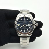OX공장 태그호이어 아쿠아레이서 칼리버5 43MM 스틸 블루다이얼 브레이슬릿 Aquaracer Calibre 5 SS 43mm SS Bezel Blue Dial on SS Bracelet SW200