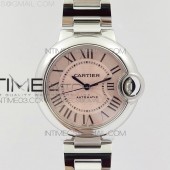 AF공장 까르띠에 발롱블루 33MM 스틸 핑크다이얼 브레이슬릿 BALLON BLEU 33MM SS PINK TEXTURED DIAL ON SS BRACELET CAL.076