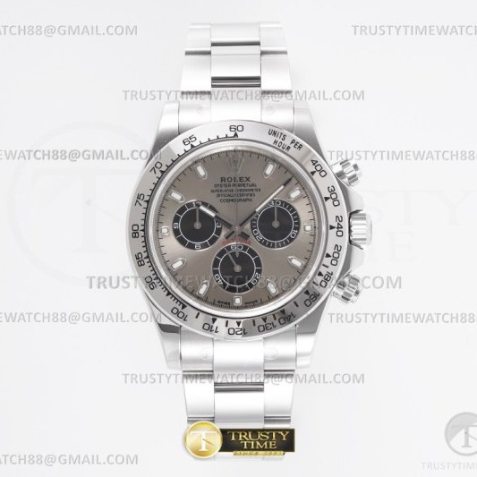 KING공장 롤렉스 스틸 데이토나 그레이다이얼 브레이슬릿 Daytona 116509 SS/SS Grey/Stk KING A4130