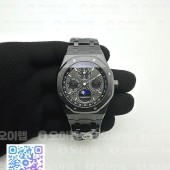 APS공장 오데마피게 로얄오크 퍼페츄얼캘린더 풀블랙세라믹 브레이슬릿 Royal Oak Perpetual Calendar 26579CE Black Ceramic APSF Best Edition on Black Ceramic Bracelet A5134 V3