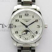 GS공장 V2 마스터 문페이즈 화이트다이얼 Master Moonphase L29094783 GSF SS White Dial On SS Bracelet A899 V2
