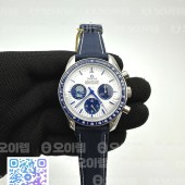 V6S공장 오메가 스피드마스터 실버 스누피 50주년기념판 페브릭스트랩 Speedmaster Professional “Silver Snoopy Award” 50th Anniversary V6SF 1:1 Best Edition A7750(Mod)