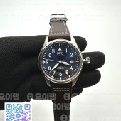 FK공장 마크18 블루다이얼 가죽스트랩 MARK XVIII Le Petit Prince IW327004 SS FKF 1:1 Best Edition Blue Dial On Brown Leather Strap