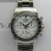ER공장 롤렉스 신형 세라믹 데이토나 화이트다이얼 브레이슬릿 4131 Daytona 126502 904L SS ERF 1:1 Best Edition White Dial On 904L SS Bracelet SH4131