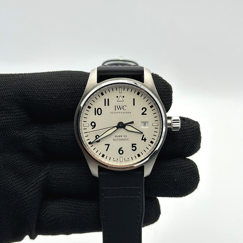 V7공장 IWC 파일럿 마크20 화이트다이얼 가죽스트랩