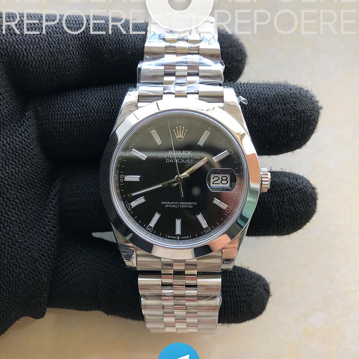 VS공장 롤렉스 데이저스트 41 블랙다이얼 3235 DateJust 41 126330 904L SS VSF 1:1 Best Edition Black Dial on Jubilee Bracelet VS3235