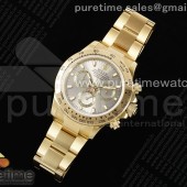 OM공장 롤렉스 스틸 데이토나 실버다이얼 옐로우골드금통 브레이슬릿 Daytona 116508 YG OMF Best Edition Silver Dial on YG Bracelet A7750 (Slim Movement)