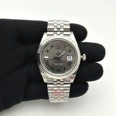 VS공장 롤렉스 데이저스트 41 스틸 슬레이트로만다이얼 쥬빌레브레이슬릿 윔블던 DJ2 41mm Jub Flt 904L SS/SS Grey/Rm VSF VS3235