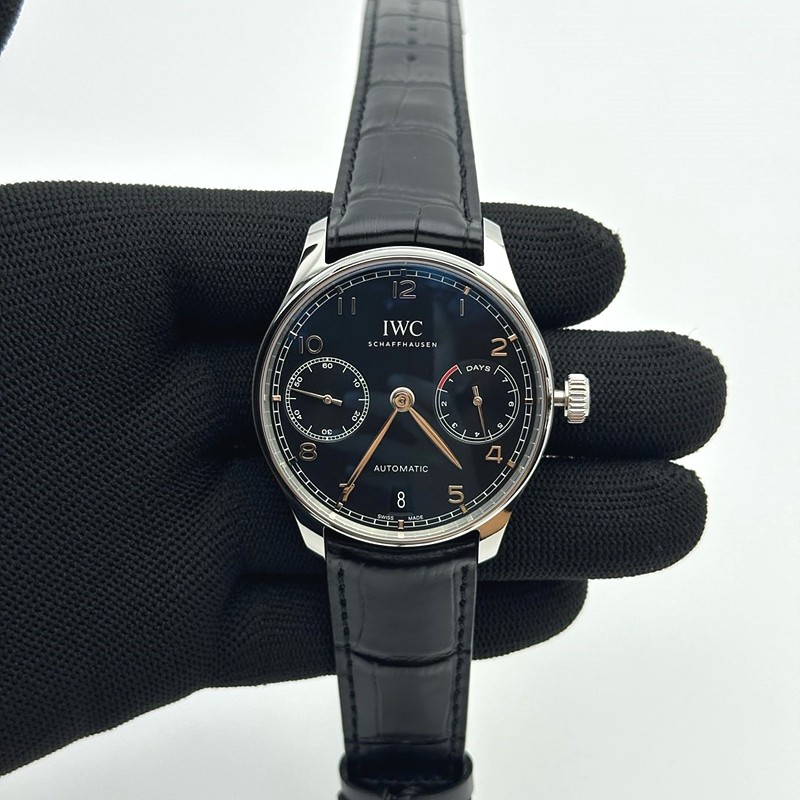 ZF공장 V5 IWC 포르투기저500703 세븐데이즈 부엉이 IWC Portuguese 500703 Seven Days 스틸 블랙