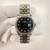 VS공장 롤렉스 데이저스트 36 텐포인트 블랙다이얼 플루티드베젤 쥬빌레브레이슬릿 10p DateJust 36 SS 126234 VSF 1:1 Best Edition 904L Steel Black Diamonds Dial on Jubilee Bracelet VS3235