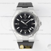 PP공장 바쉐론 콘스탄틴 오버시즈  블랙다이얼 러버스트랩 Overseas Ref.47040 SS/RU Black PPF A1126 PPF공장
