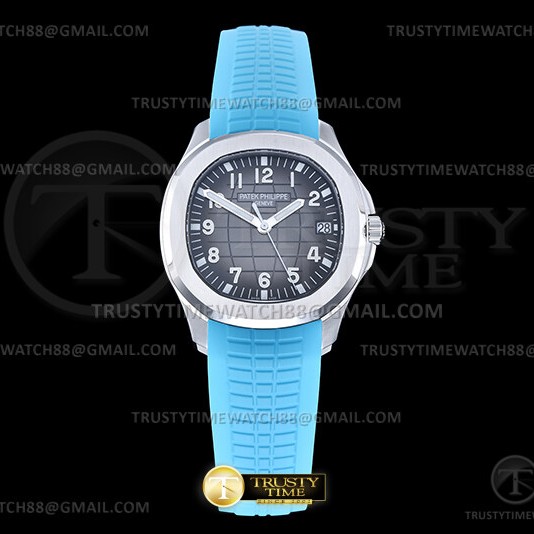 DD공장 파텍필립 아쿠아넛 5167 그레이다이얼 블루러버스트랩 Aquanaut Ref.5167 Blue SS/RU Grey/Num DDF DD330