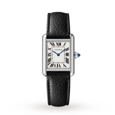 AF공장 까르띠에 탱크 머스트 스몰 스틸 화이트다이얼 가죽스트랩