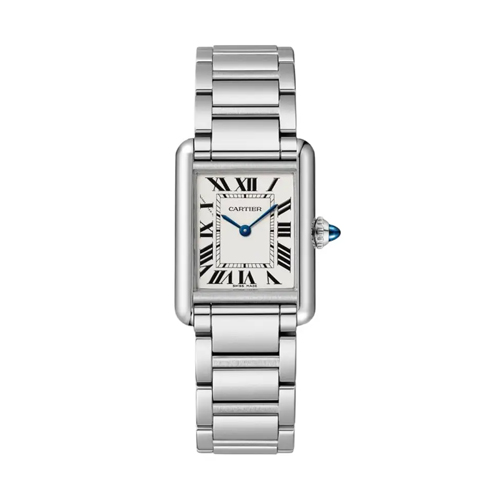 AF공장 까르띠에 탱크 머스트 스몰 스틸 화이트다이얼 브레이슬릿