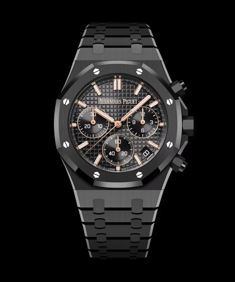 APS공장 오데마피게 로얄오크 크로노그래프 풀세라믹 블랙다이얼 브레이슬릿 Royal Oak Chrono 26240 Black Ceramic APSF 1:1 Best Edition on Ceramic Bracelet SA4401 Super Clone