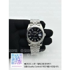 국내배송!! VS공장 롤렉스 데이저스트 41 블랙다이얼 플루티드베젤 쥬빌레브레이슬릿 (고유번호 os23)
