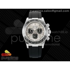 VS공장 롤렉스 데이토나 스틸 실버다이얼 러버스트랩 텅스텐 Daytona 126519 VSF 1:1 Best Edition Gray/Black Dial on Oysterflex Strap VS4131 V2 (Weighted)