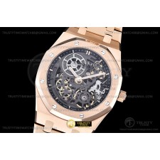 ZF공장 오데마피게 로얄오크 16204 로즈골드금통 엑스트라씬 오픈워크 스켈레톤다이얼 브레이슬릿 Royal Oak Jumbo Extra Thin 16204 RG/RG Skele Z A7124