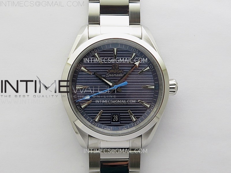 [2025.12UP] N1공장 오메가 씨마스터 아쿠아테라 150m 블루다이얼 블루핸즈 브레이슬릿 Aqua Terra 150M Master Chronometers N1F Best Edition Blue Dial Blue Second Hand on SS Bracelet A8900