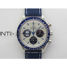[2025.12UP] N1공장 오메가 스피드마스터 스누피 스틸 블루앤화이트 페브릭스트랩 Speedmaster Professional 