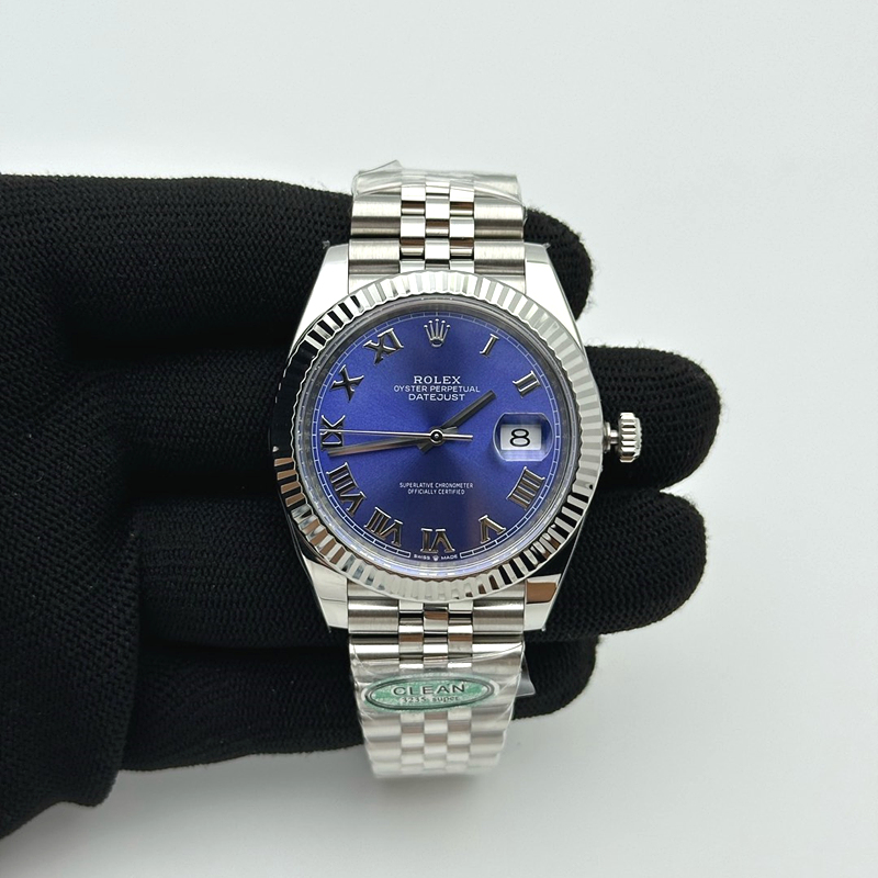 국내배송!! CLEAN공장 롤렉스 데이저스트 41 스틸 블루다이얼 로만인덱스 쥬빌레브레이슬릿 (고유번호 C6)