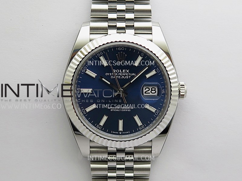[26.01 UP] CLEAN공장 롤렉스 데이저스트 41 스틸 블루다이얼 플루티드베젤 쥬빌레브레이슬릿 DateJust 41mm 126334 904L SS Clean Plus 1:1 Best Edition Blue Dial Stick Marker On Jubilee Bracelet DD3235 클린 플러스