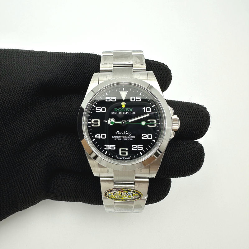 국내배송!! Clean공장 롤렉스 에어킹 블랙다이얼 브레이슬릿 (고유번호 0C40)