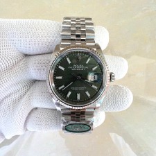 국내배송!! Clean공장 롤렉스 데이저스트 36 스틸 그린팜다이얼 플루티드베젤 쥬빌레브레이슬릿 (고유번호 WC69)