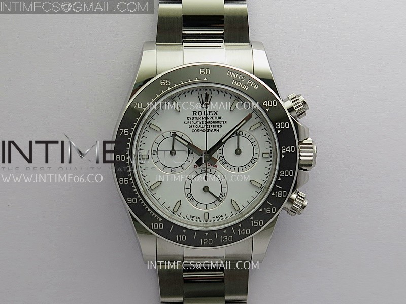 ER공장 롤렉스 신형 세라믹 데이토나 화이트다이얼 브레이슬릿 4131 Daytona 126502 904L SS ERF 1:1 Best Edition White Dial On 904L SS Bracelet SH4131